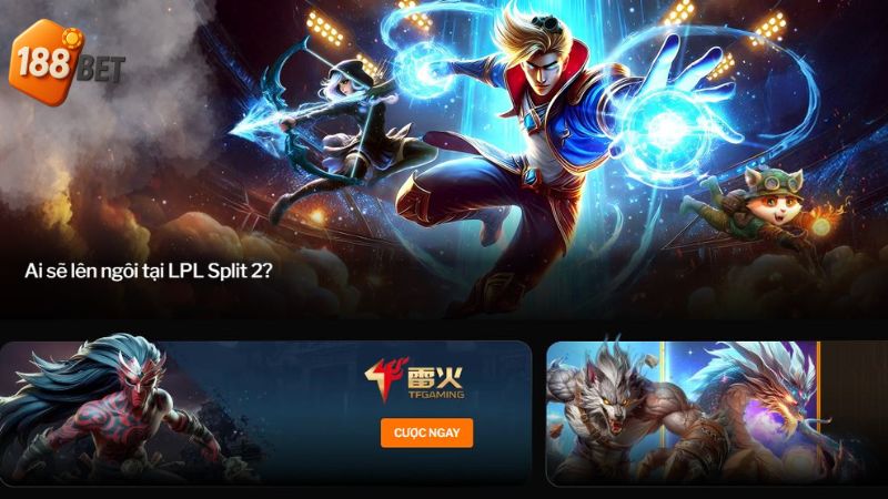 Esports: Một trong sản phẩm hot tại 188BET