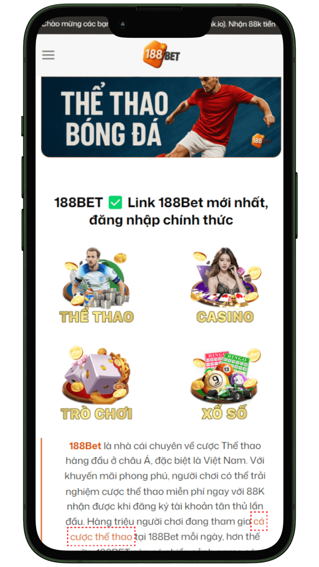 Ứng dụng 188BET